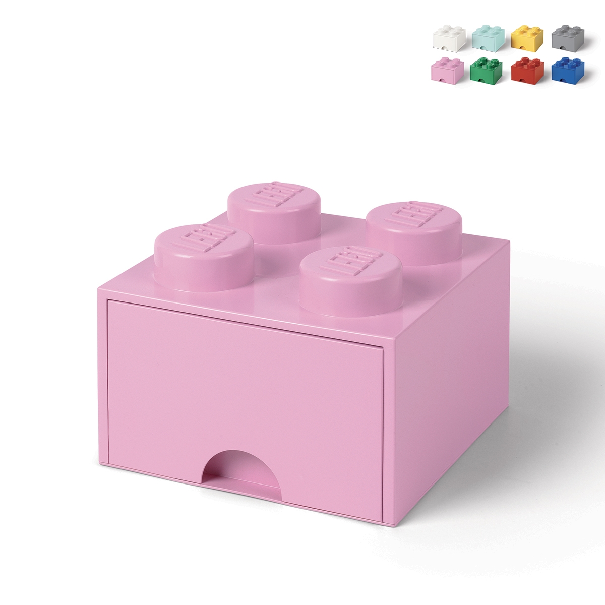 Contenitore Con Cassetto Rosa