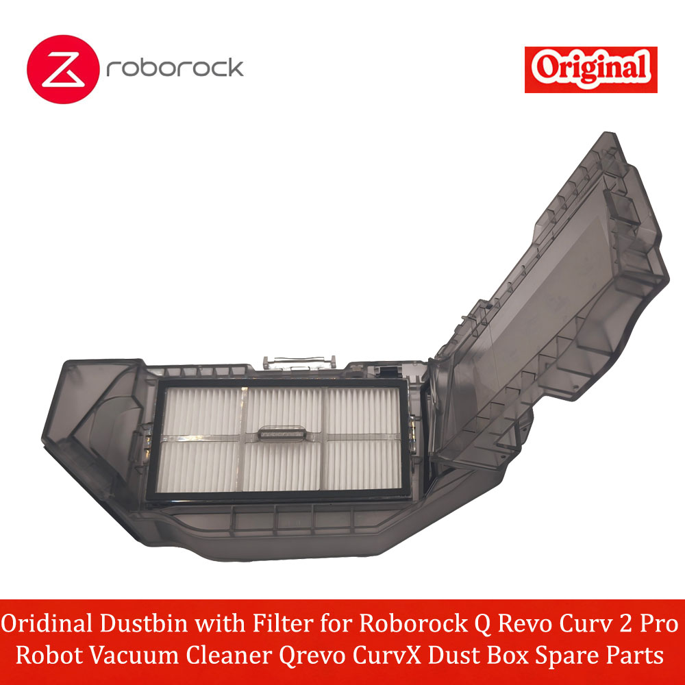 Contenitore per la polvere originale con filtro per robot aspirapolvere Roborock Q Revo Curv 2 Pro Qrevo CurvX - Ricambi
