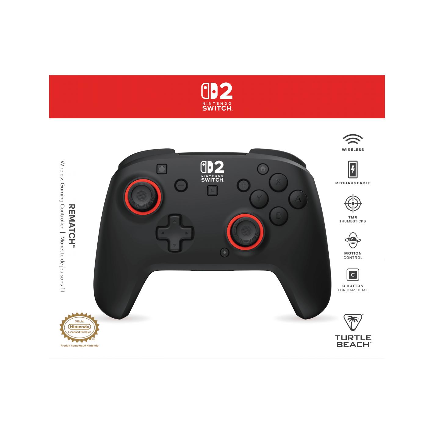 Controller wireless Rematch nero - Switch versione 2