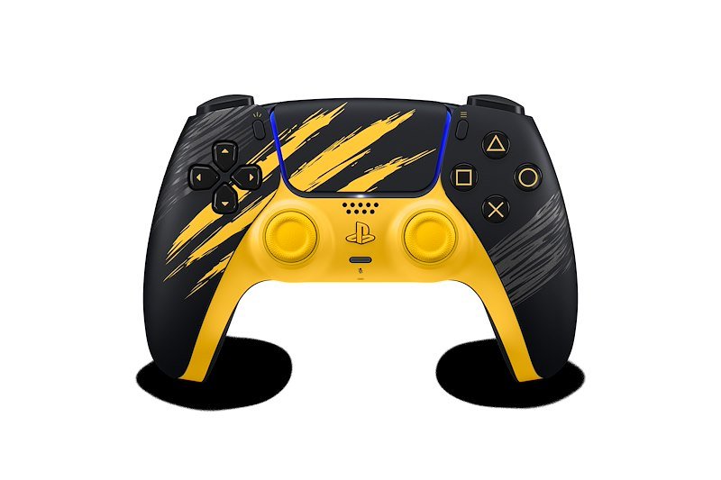CONTROLLER WIRELESS SONY DualSense Marvel's Wolverine Battle Yellow Edizione Limitata, per PS5, PC, Mac e dispositivi mobili