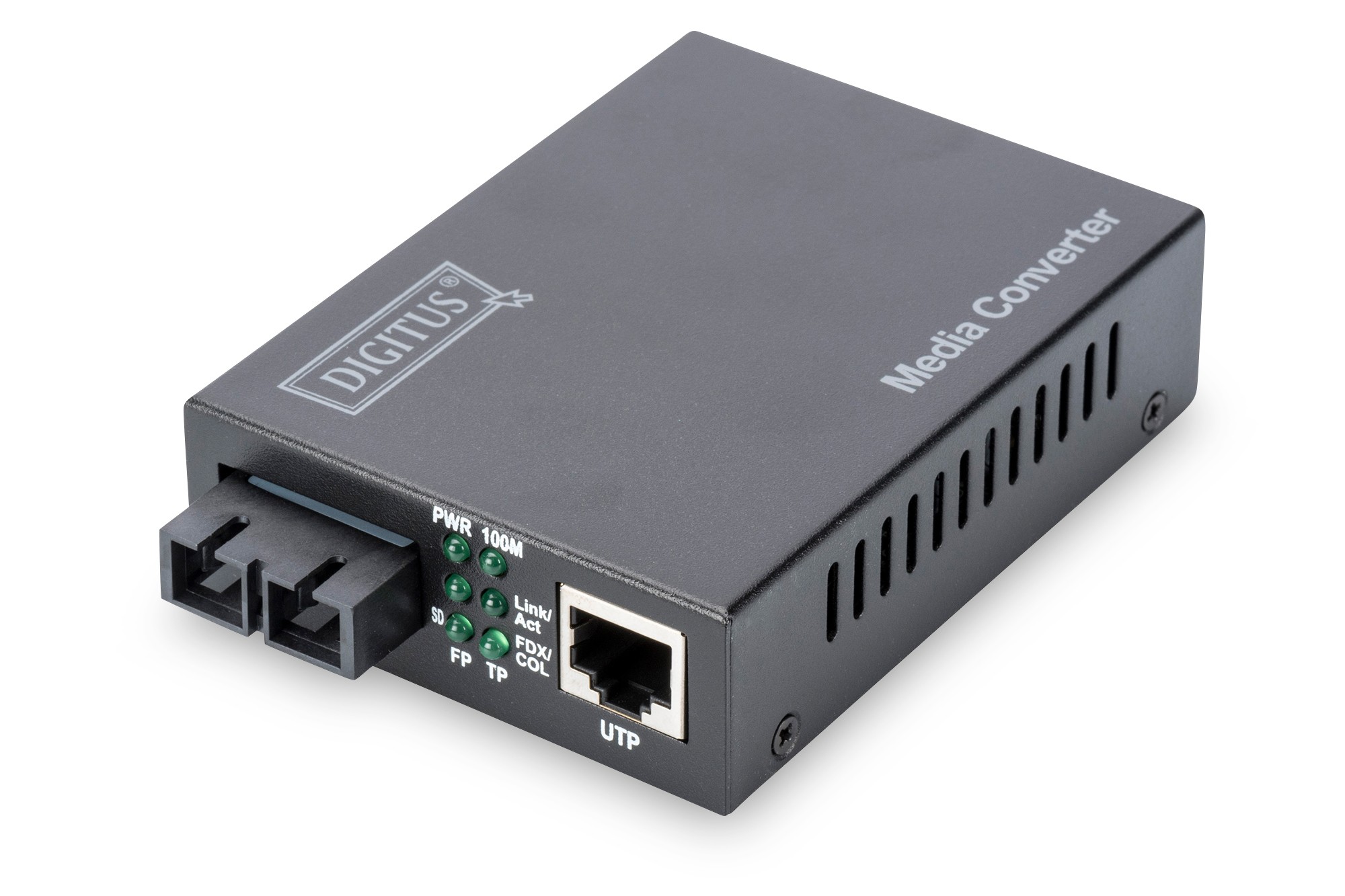 Convertitore 10/100 Media Converter Rj45 - Fibra Ottica Sc