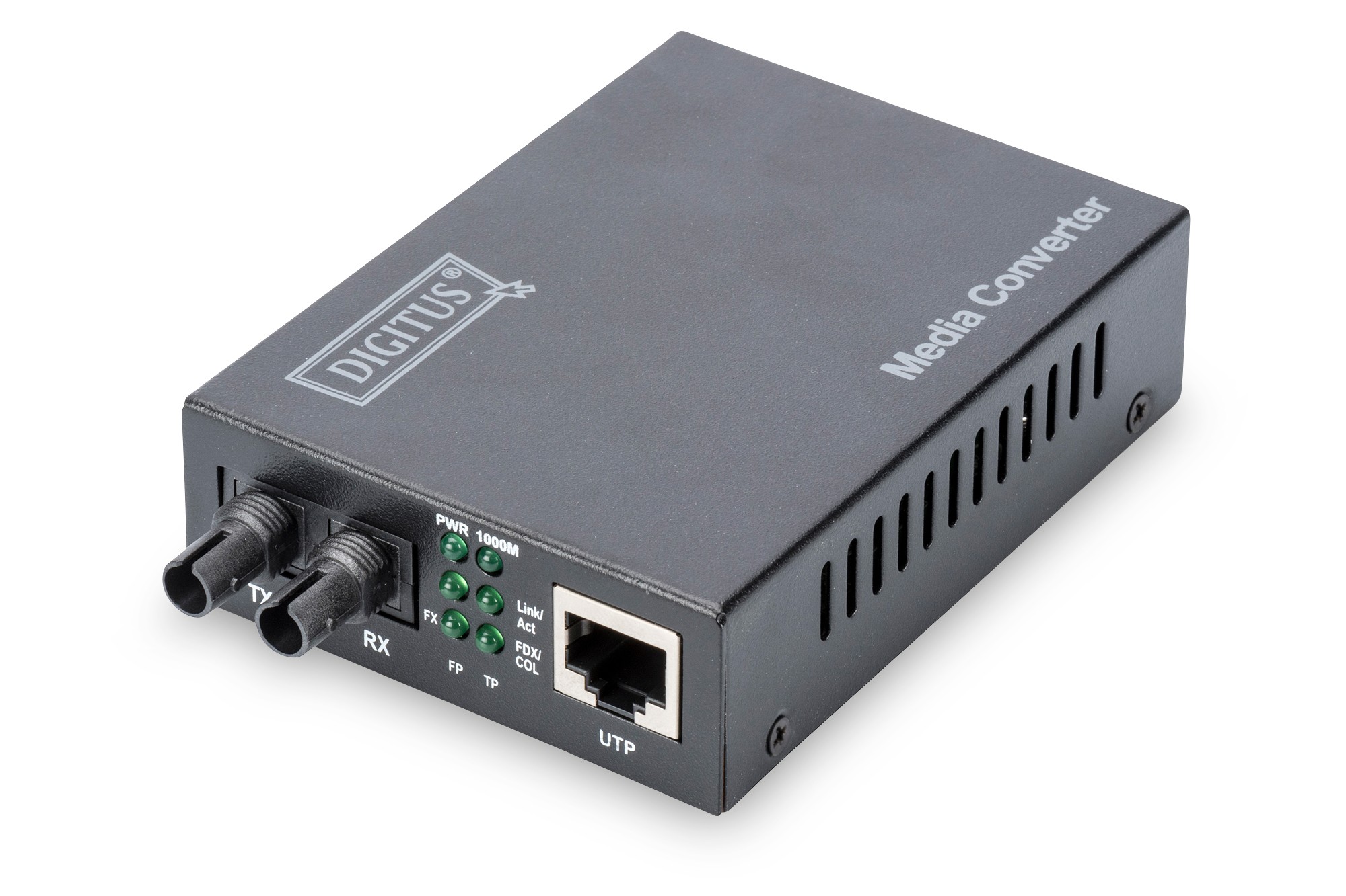 Convertitore 10/100/1000 Gigabit Media Converter Rj45 - Fibra Ottica St 1000Base-Sx Convertitore 10/100/1000 Gigabit Media Converter Rj45 - Fibra Ottica St 1000Base-Sx