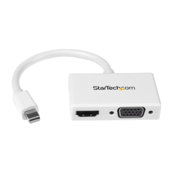 Convertitore video 2in1 Mini Displayport a Hdmi e Vga MDP2HDVGAW