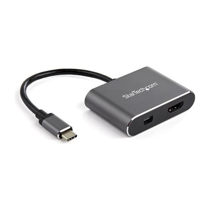 Convertitore video Usb C a Mini Displayport O Hdmi 4K 60Hz Grigio CDP2HDMDP