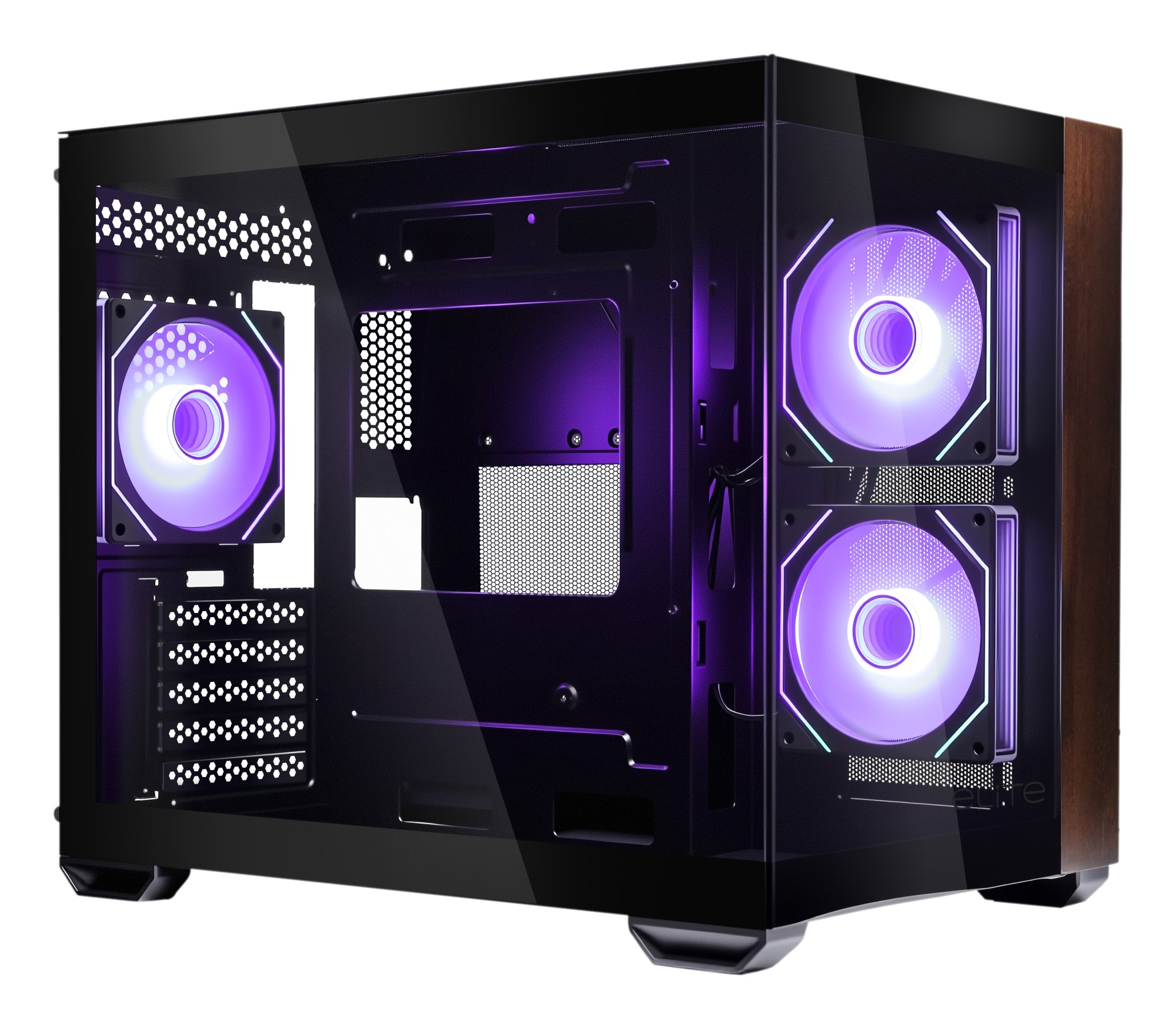 Cooler Master Elite 481 Wood Mini Tower Nero