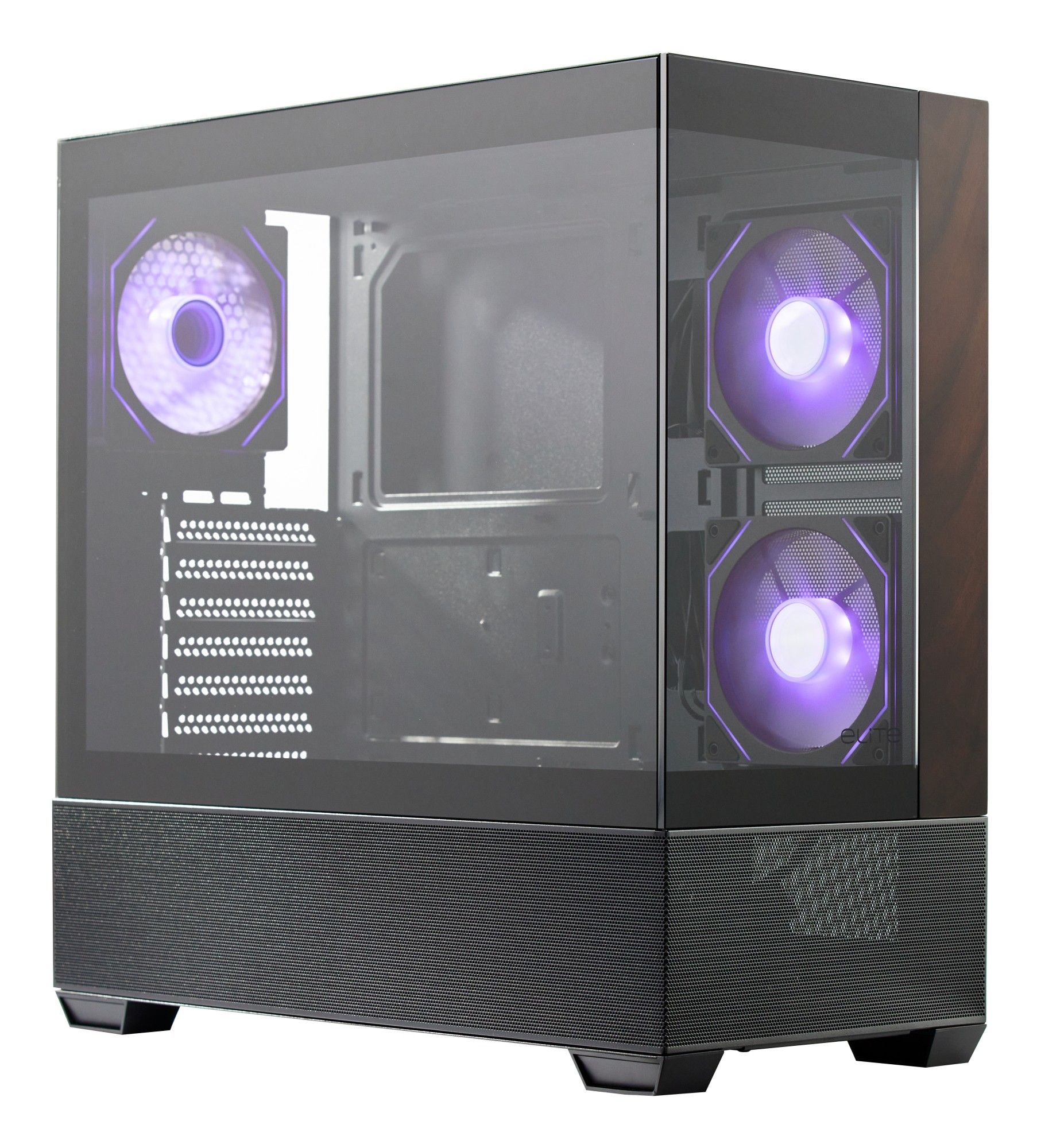 Cooler Master Elite 690 Wood Black Mid Tower Supporto Mb Atx/Matx/Mitx Fishtank Pannello Legno