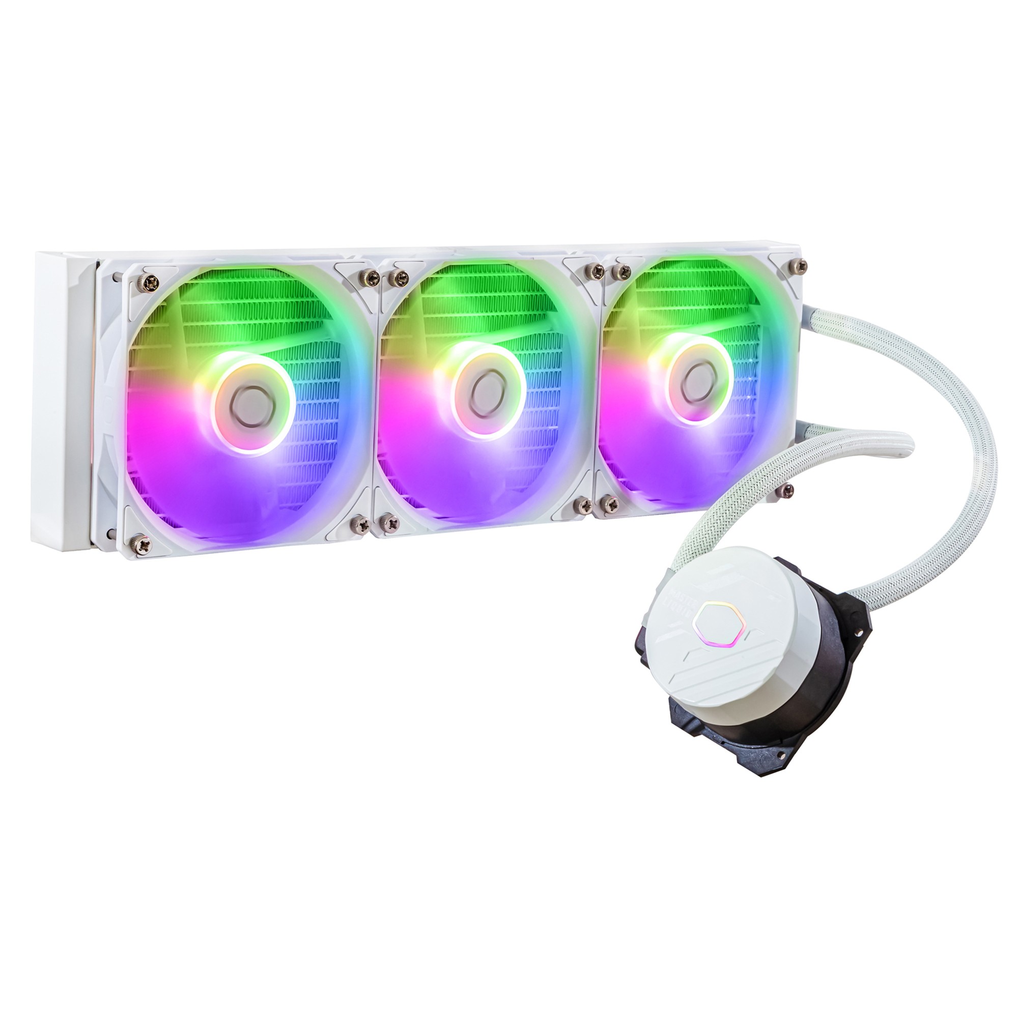 Cooler Master MasterLiquid 360L Core ARGB White Processore Kit di raffreddamento a liquido 12 cm Bianco Cooler Master MasterLiquid 360L Core ARGB White Processore Kit di raffreddamento a liquido 12 cm Bianco