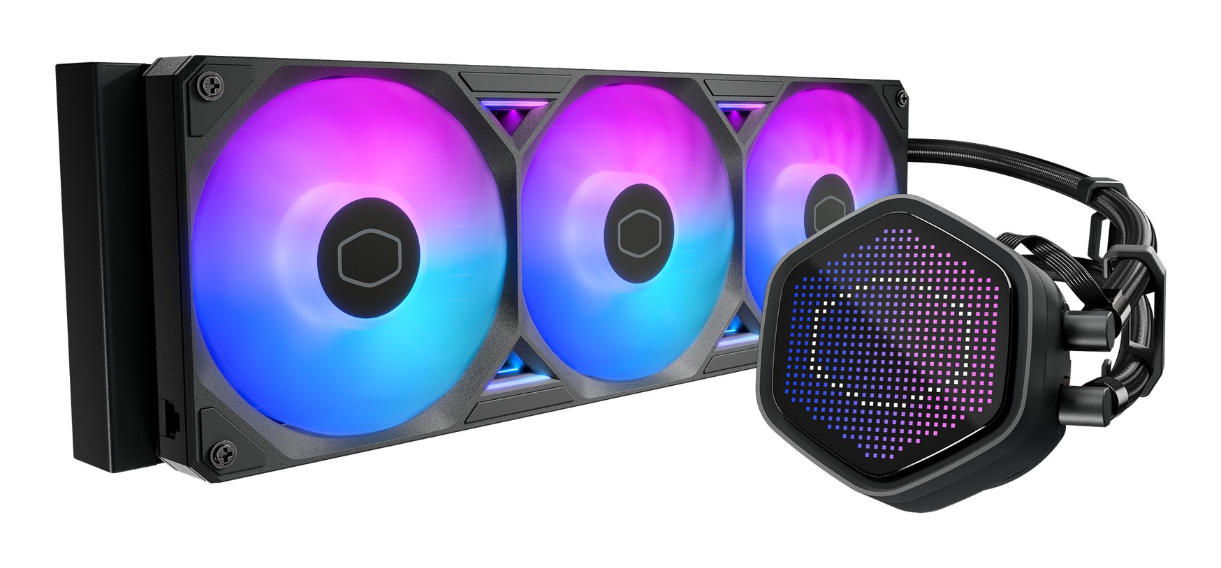Cooler Master MasterLiquid Atmos II 360 Pixel LED Black Processore Kit di raffreddamento a liquido 12 cm Nero 1 pz