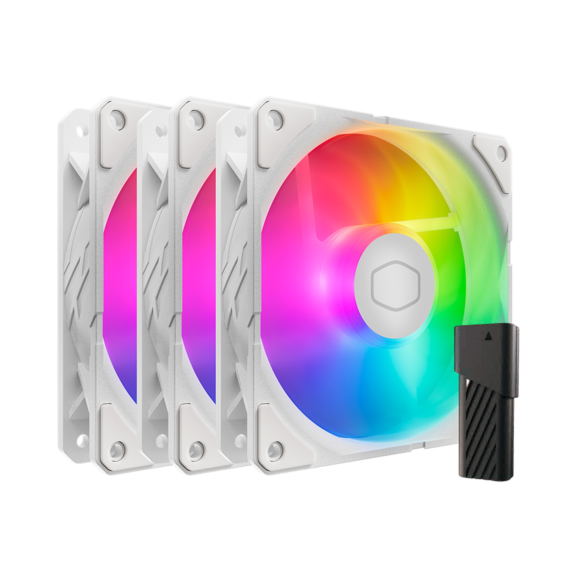 Cooler Master SickleFlow Edge 120 ARGB 3-pack Fan Kit White Edition Case per computer Ventilatore 12 cm Bianco 3 pz