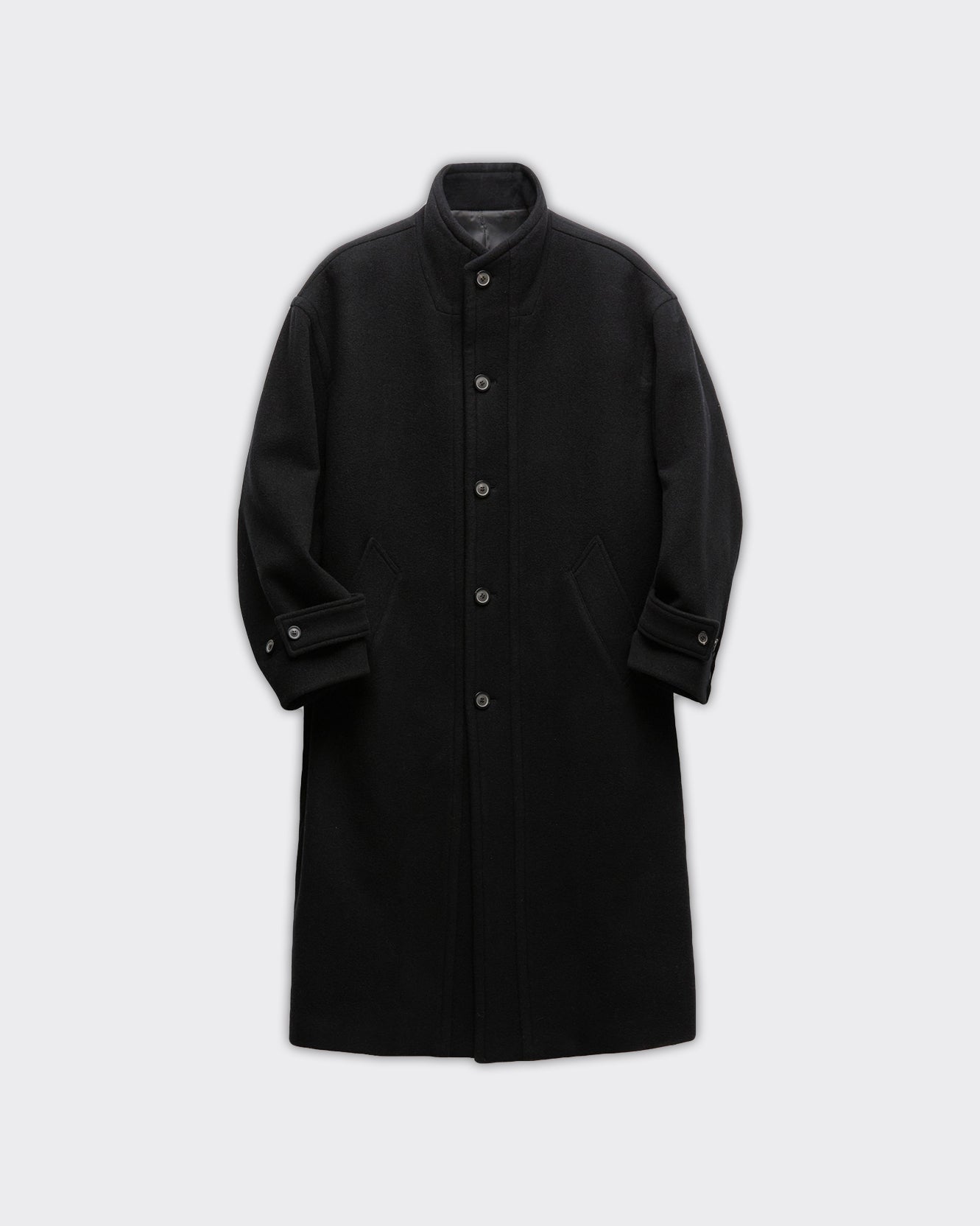 Coor Cappotto Virgin Wool High-Neck Nero