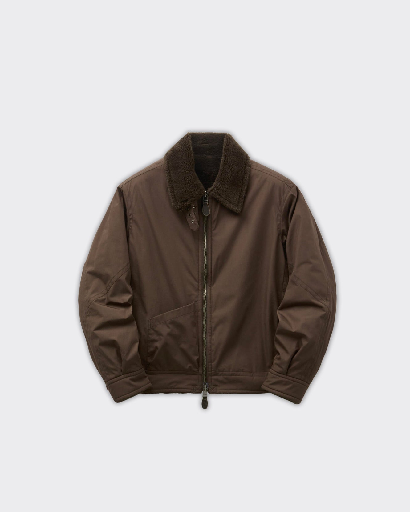 Coor Giacca Fur Lined Cotton B-3 Dark Brown