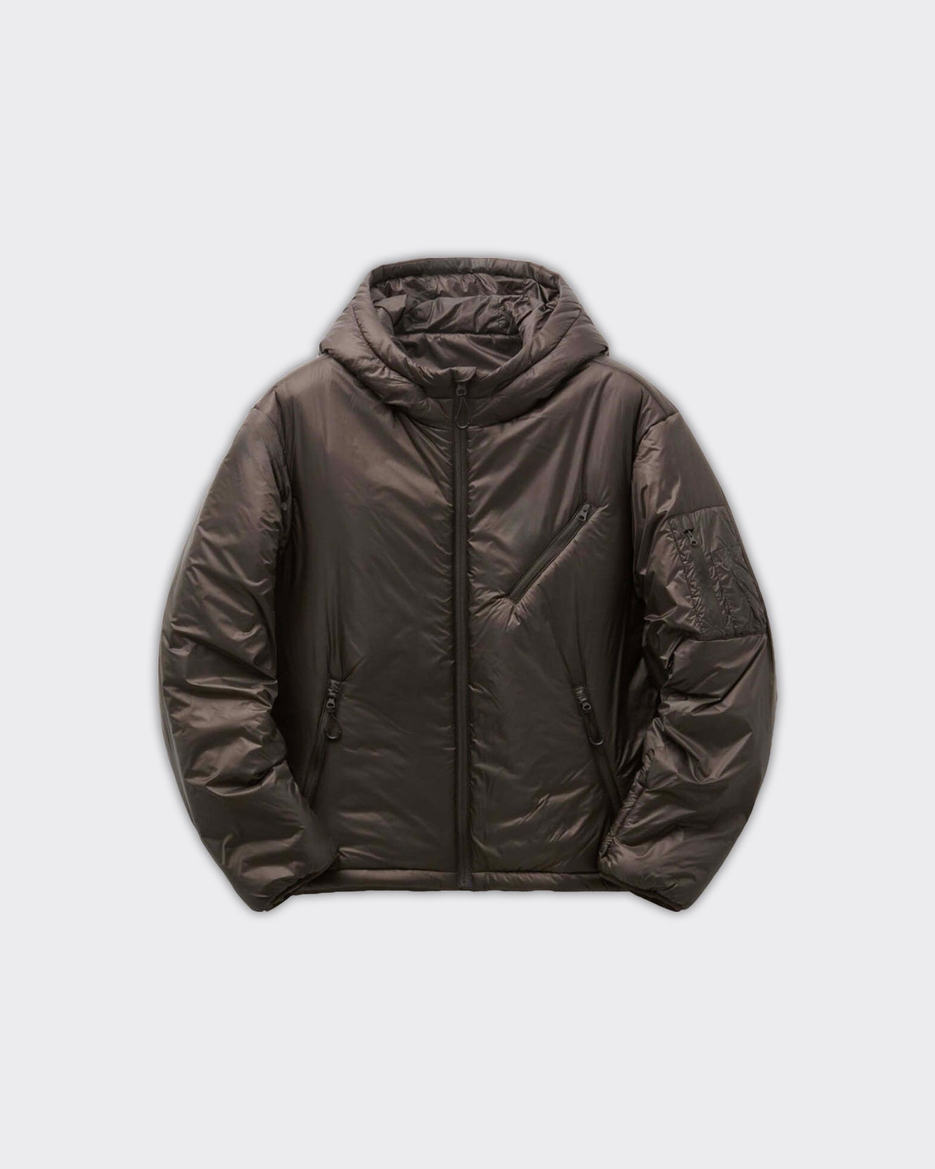 Coor Giacca Light Weight Shell Padded Dark Brown