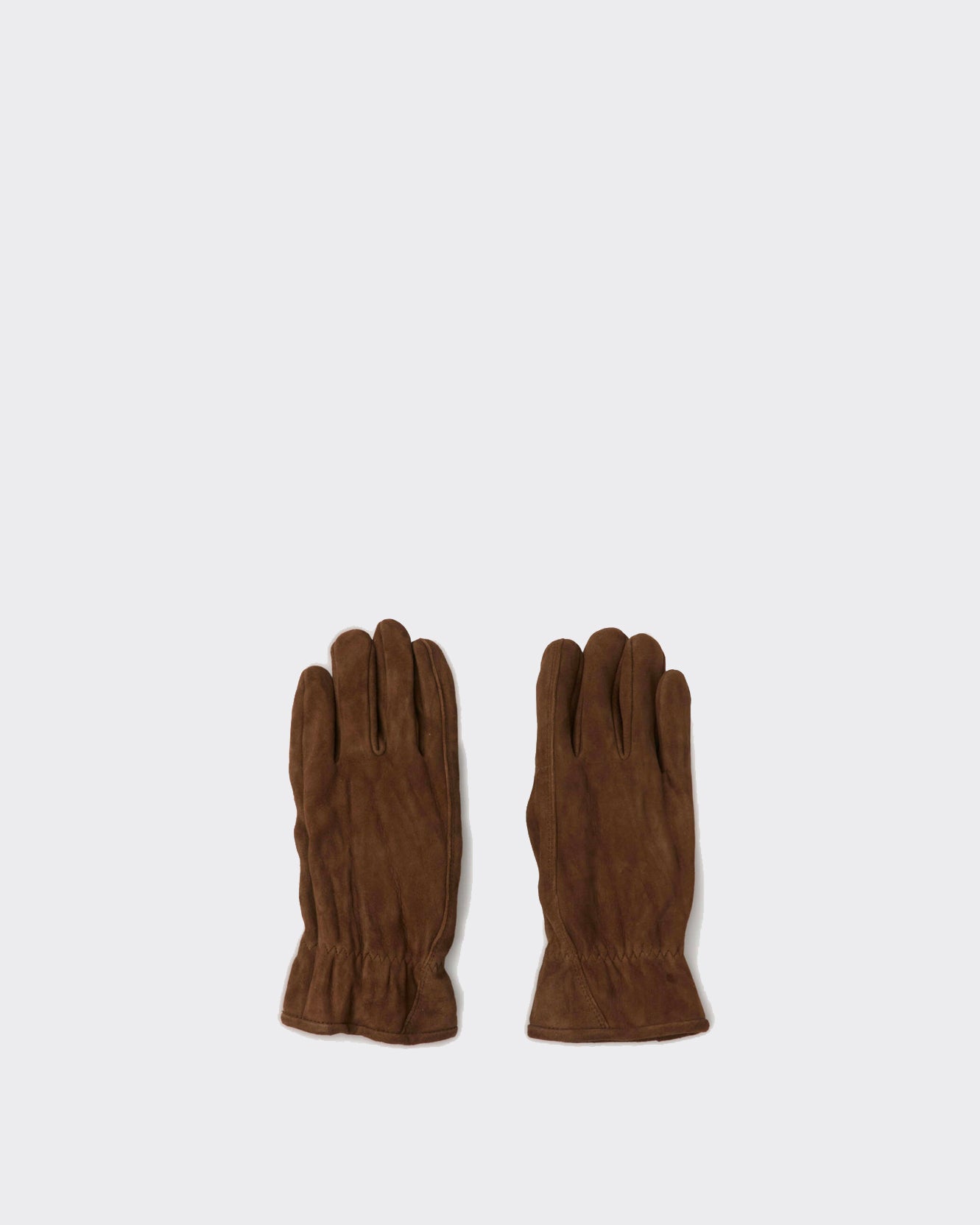 Coor Guanti Goatskin Pleated Washed Dark Brown