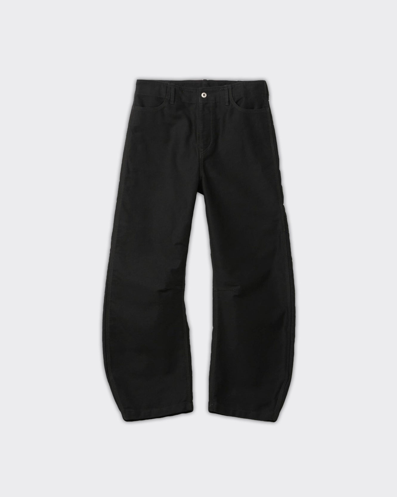 Coor Pantaloni Deep Curved Jumbo Washed Nero