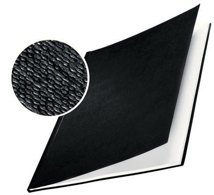 Copertine rigide Leitz Impressbind - 70 mm - Struttura in lino - Rilegatura di alta qualità - Nera