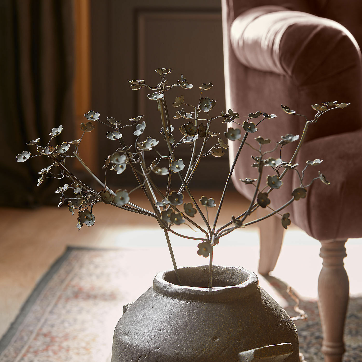 Coppia di fiori decorativi Basmirah