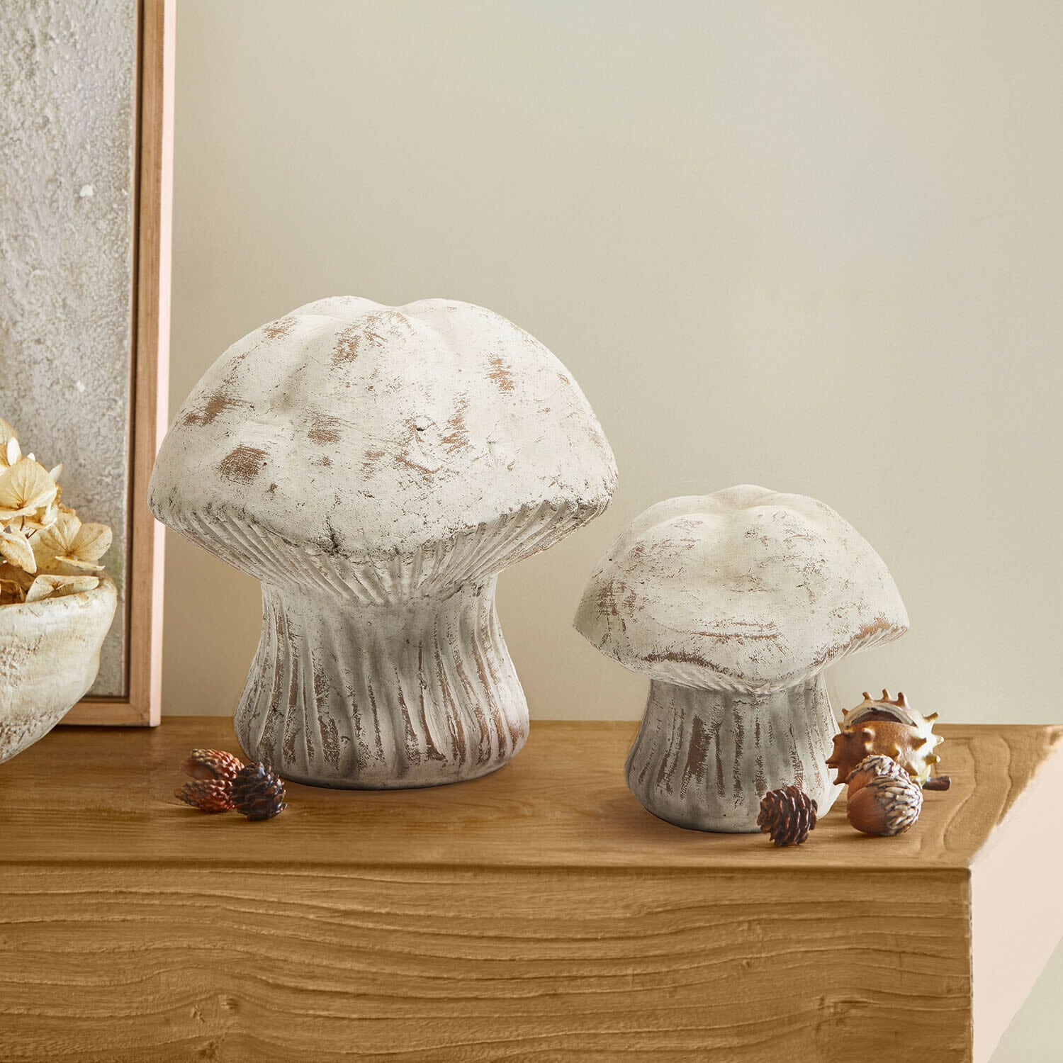 Coppia di funghi decorativi Tannsy Coppia di funghi decorativi Tannsy