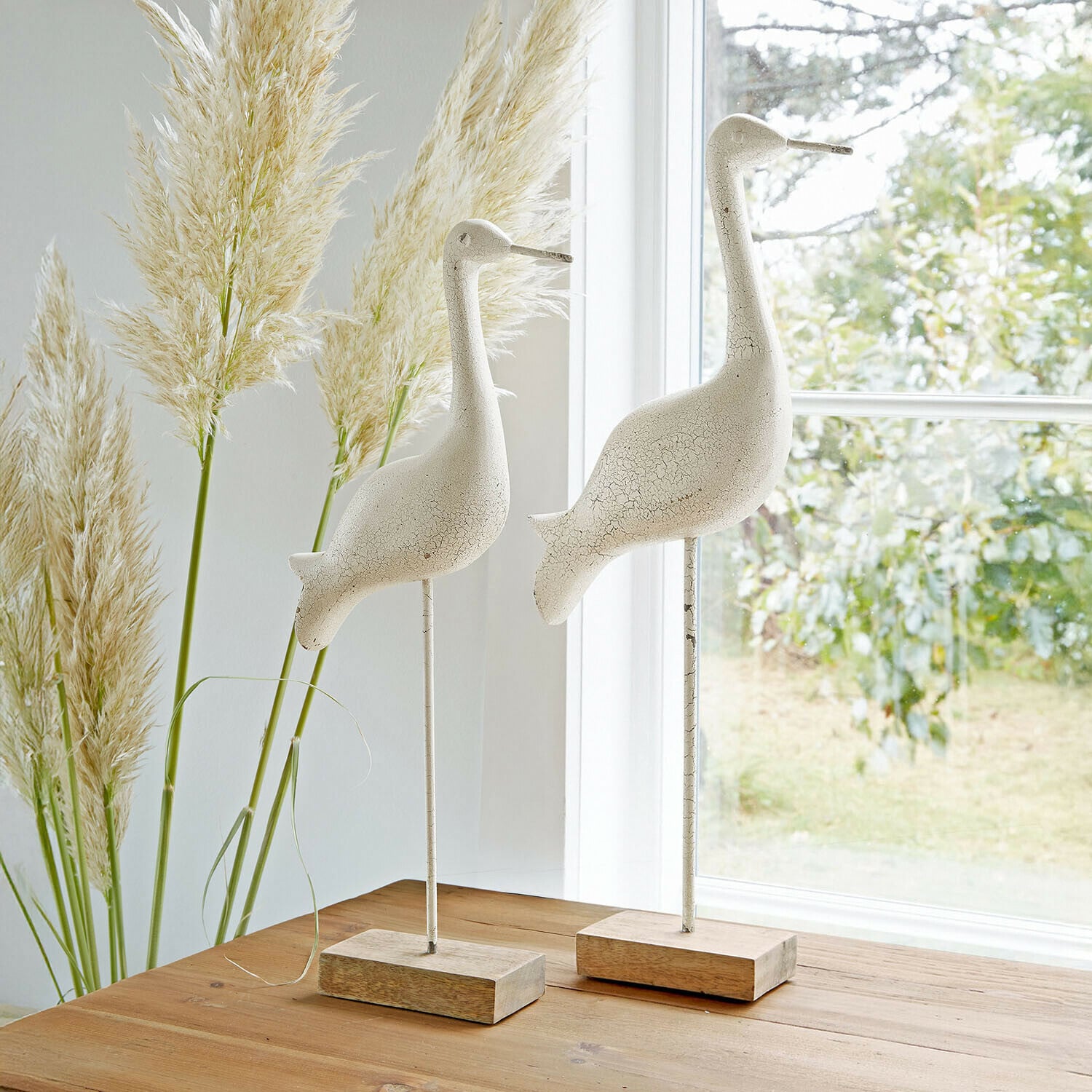 Coppia di gru decorative Windale