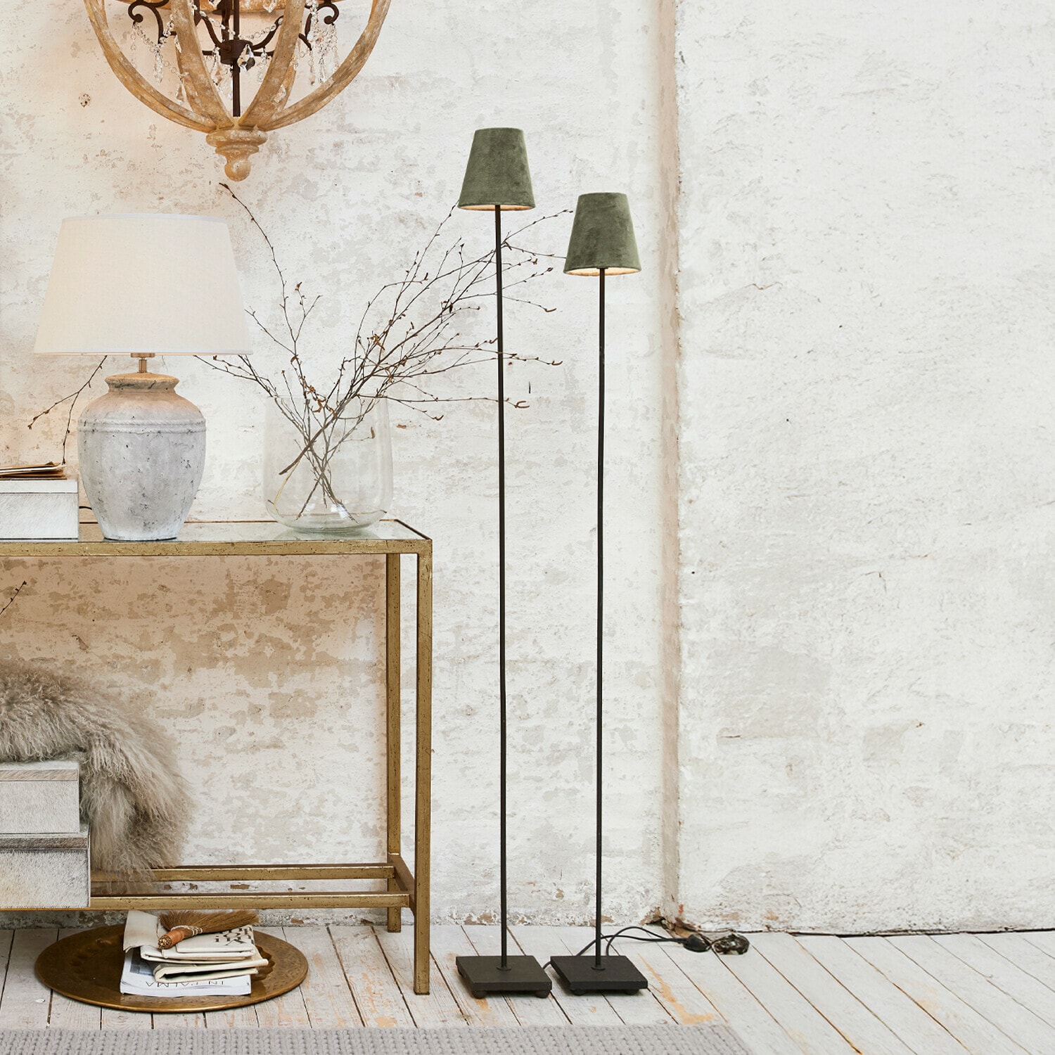 Coppia di lampade a stelo Tacoma