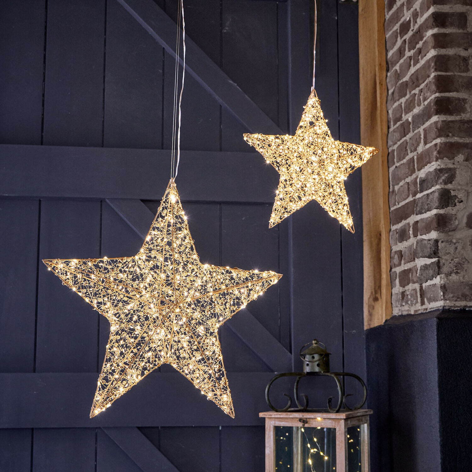 Coppia di stelle a LED Brightens