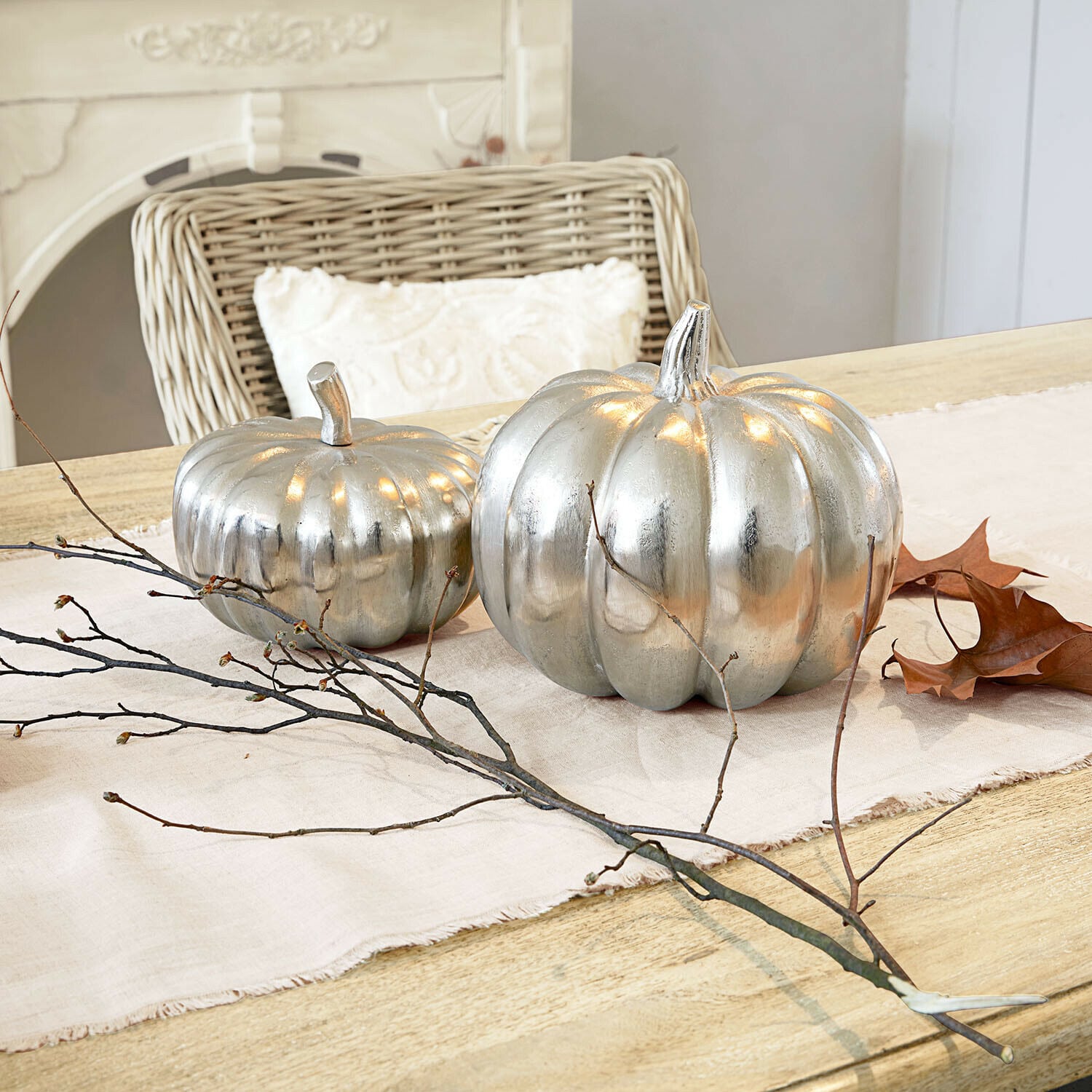 Coppia di zucche decorative Alérisse Coppia di zucche decorative Alérisse