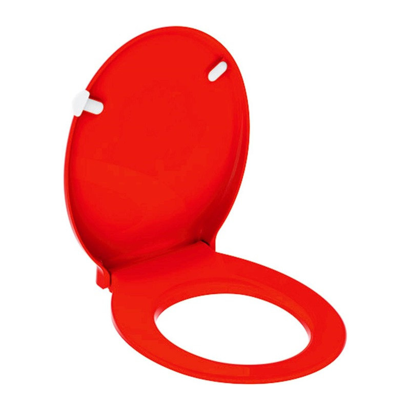 Copriwater Geberit Renova Comfort, Adatto A Persone Con Mobilità Ridotta, Antibatterico, Chiusura Standard, Fissaggio Dall'alto, Rosso Carminio