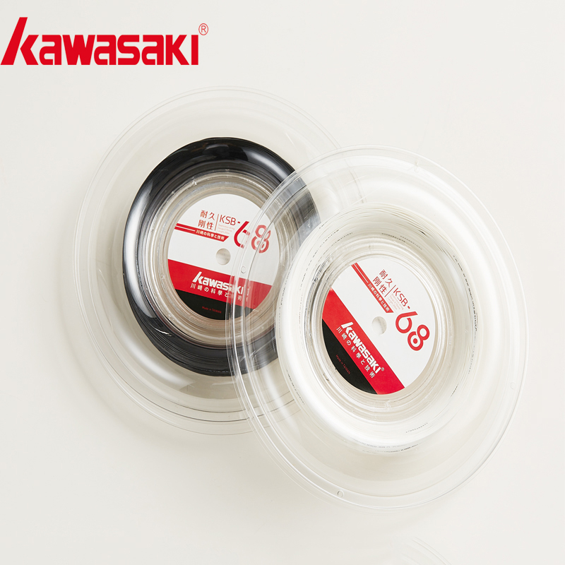 Corde da badminton Kawasaki da 200 m Potenza di reulsione durevole Corda per accessori sportivi ad alta potenza di replicazione Ksb-68