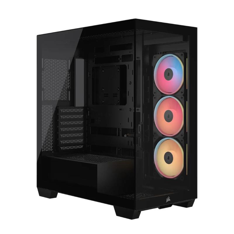 Corsair 3500x lx-r rgb icue link case midi tower vetro temperato no-power mini-itx/matx/atx/e-atx