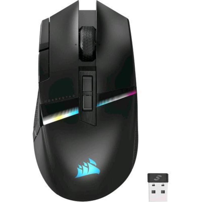 Corsair darkstar rgb mmo mouse gaming ottico wireless 26.000 dpi 15 pulsanti programmabili wireless/bluetooth/usb compatibile con icue nero Corsair darkstar rgb mmo mouse gaming ottico wireless 26.000 dpi 15 pulsanti programmabili wireless/bluetooth/usb compatibile con icue nero