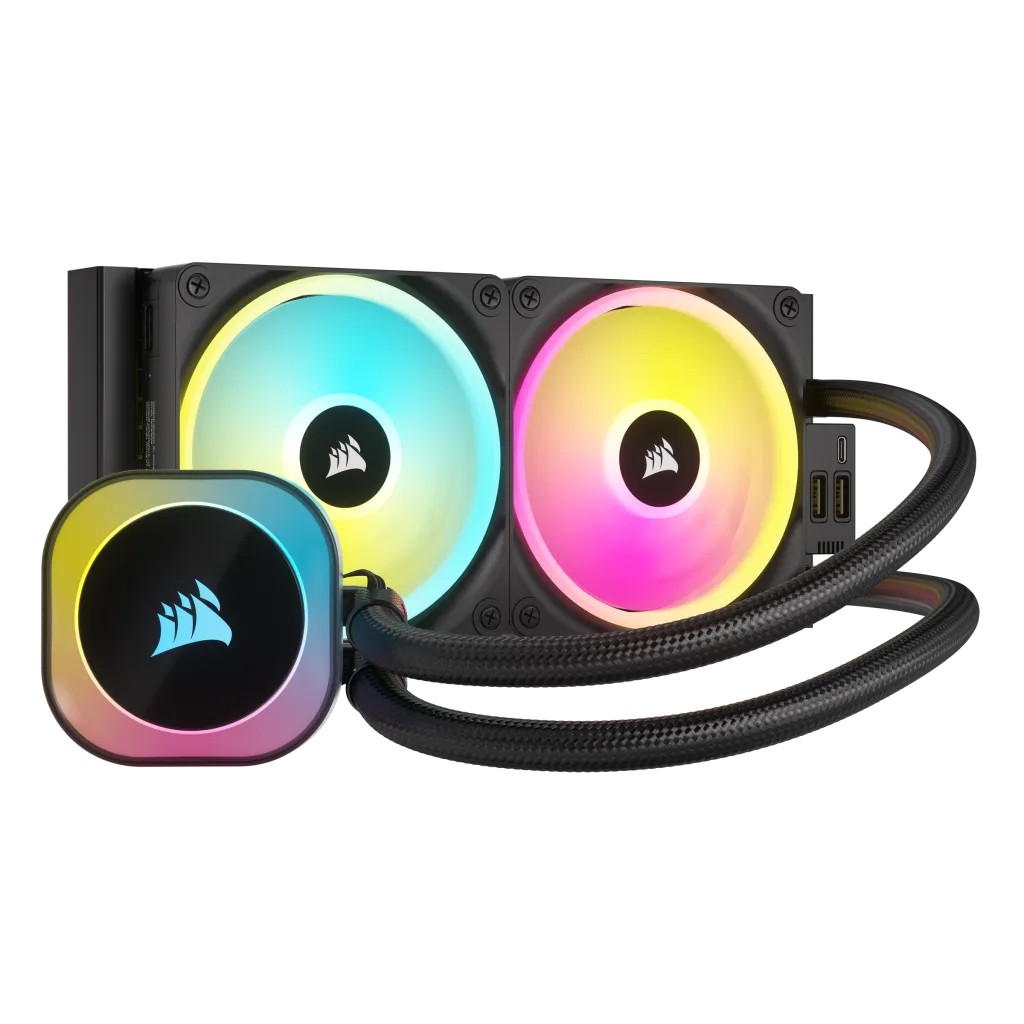Corsair Dissipatore Icue Link H100I Rgb Aio 240Mm Radiator Liquid Cpu Cooler