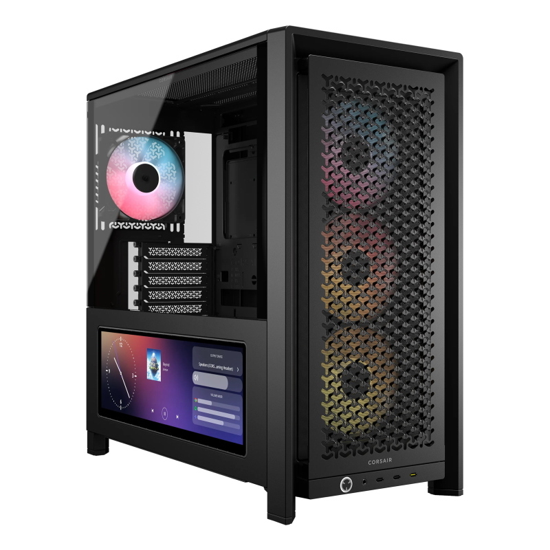 Corsair frame 4000d lcd rs argb schwarz midi tower atx gaming gehÃ¤use