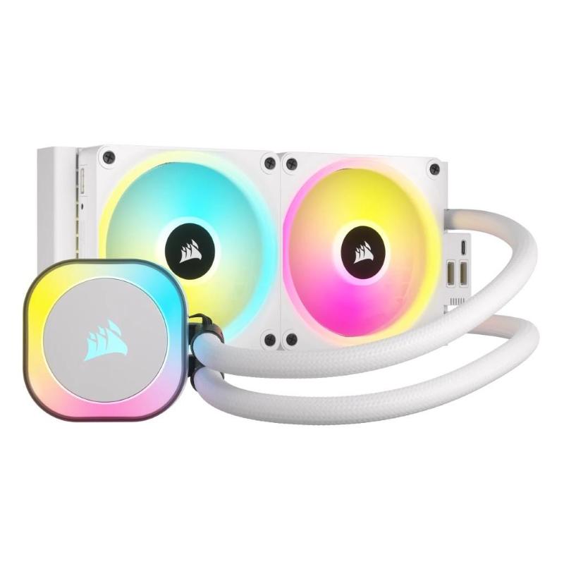 Corsair h100i processore raffreddatore ibrido 12 cm bianco