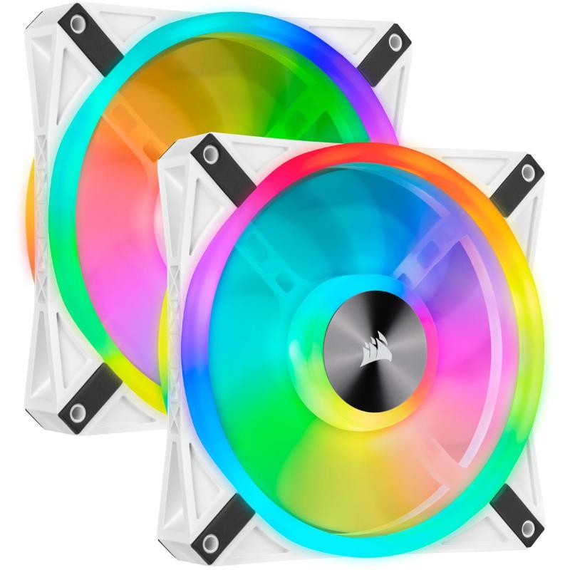 Corsair icue ql140 confezione 2 ventole illuminazione led rgb diametro 14cm 550/1.250 rpm