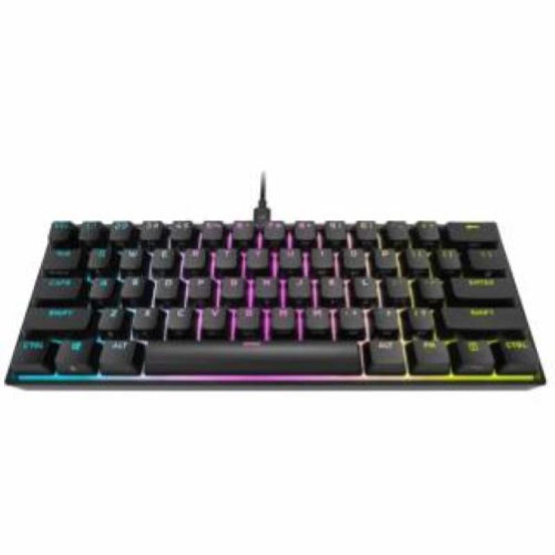 Corsair k65 mini tastiera gaming rgb meccanica mx cherry red usb layout inglese black Corsair k65 mini tastiera gaming rgb meccanica mx cherry red usb layout inglese black