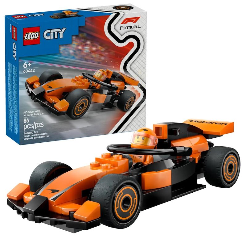 COSTRUZIONI LEGO City Pilota e monoposto McLaren F1® - 60442