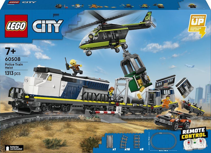 COSTRUZIONI LEGO City Trains Rapina al treno della polizia - 60508