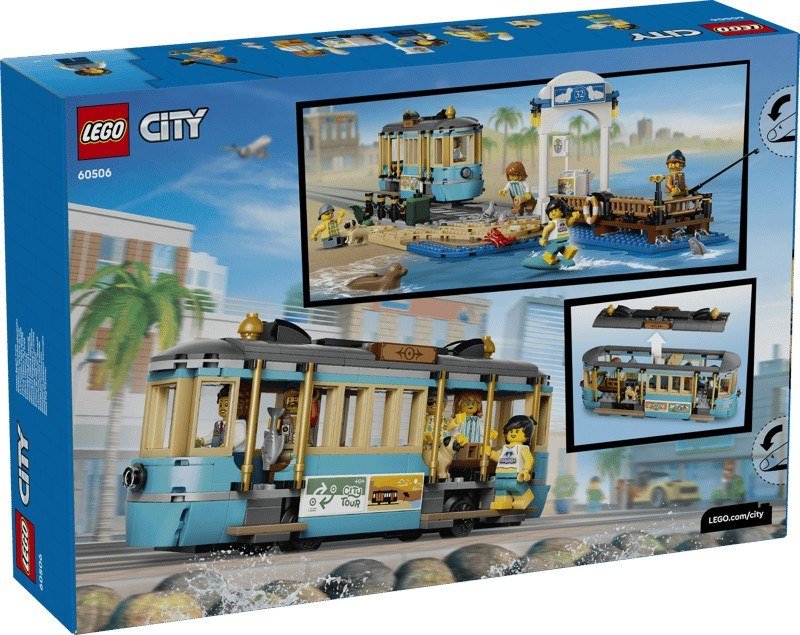COSTRUZIONI LEGO City Trains Tram classico della spiaggia - 60506