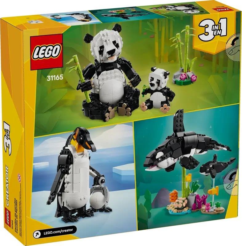 COSTRUZIONI LEGO Creator Animali selvatici: famiglia di panda - 31165