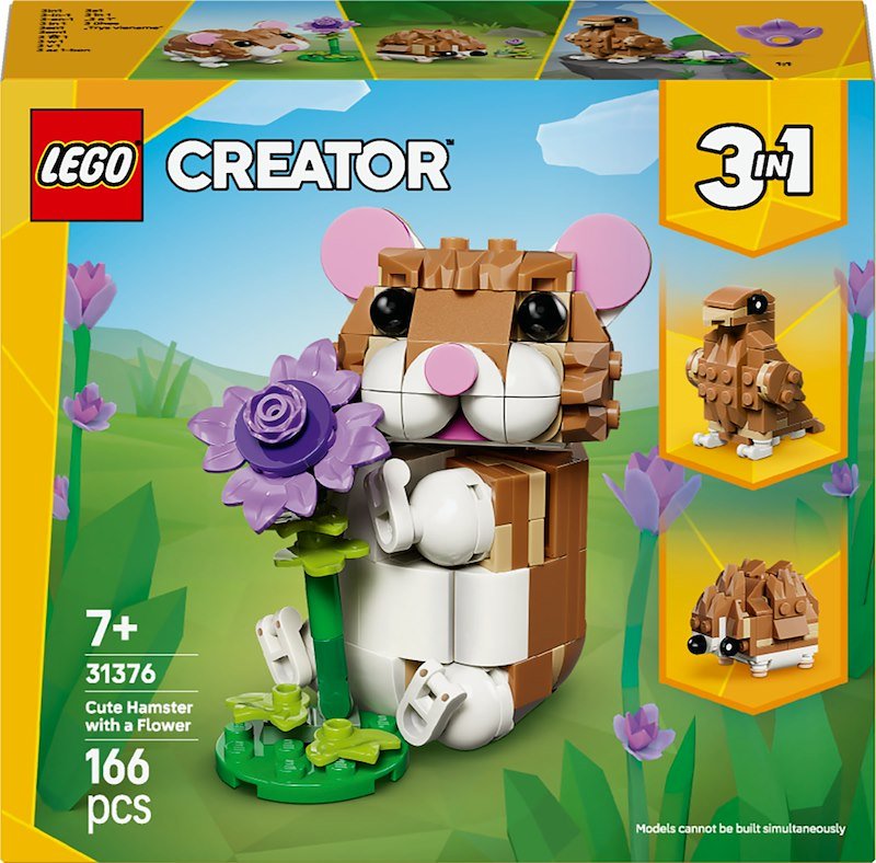 COSTRUZIONI LEGO Creator Simpatico criceto con fiore - 31376