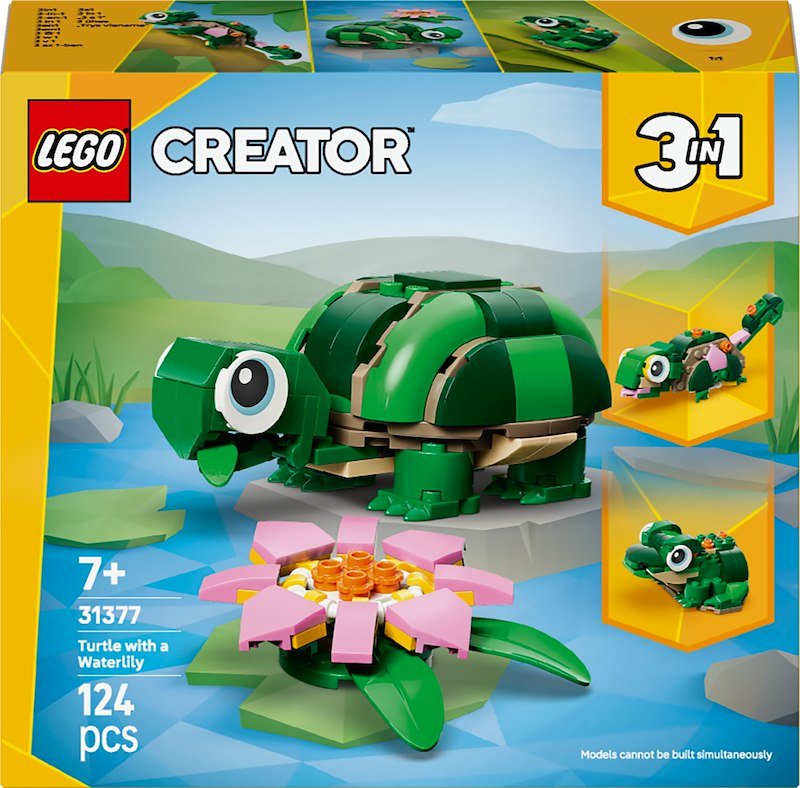 COSTRUZIONI LEGO Creator Tartaruga con fiore di ninfea - 31377