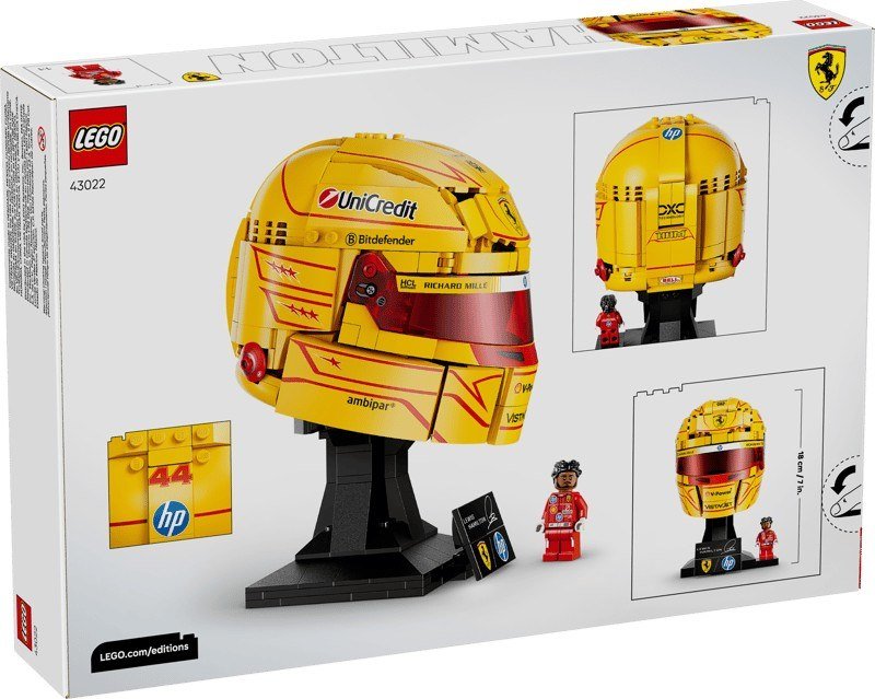COSTRUZIONI LEGO Editions Formula 1 Casco di Lewis Hamilton Scuderia Ferrari HP - 43022