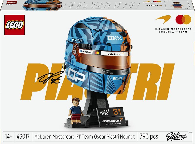 COSTRUZIONI LEGO Editions Formula 1 Casco di Oscar Piastri McLaren Mastercard F1® Team - 43017