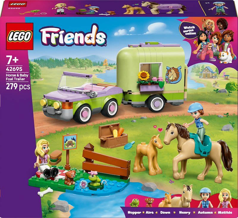 COSTRUZIONI LEGO Friends Rimorchio per cavallo e puledro - 42695