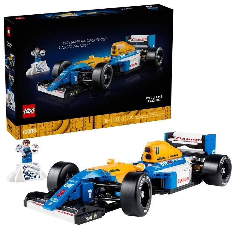 COSTRUZIONI LEGO Icons Williams Racing FW14B e Nigel Mansell - 10353