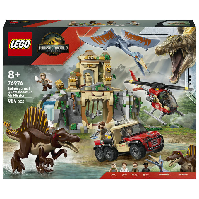 COSTRUZIONI LEGO Jurassic World Missione aerea con Spinosauro e Quetzalcoatlus - 76976