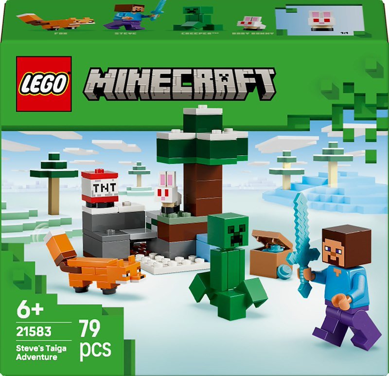 COSTRUZIONI LEGO Minecraft Avventura di Steve nella taiga - 21583