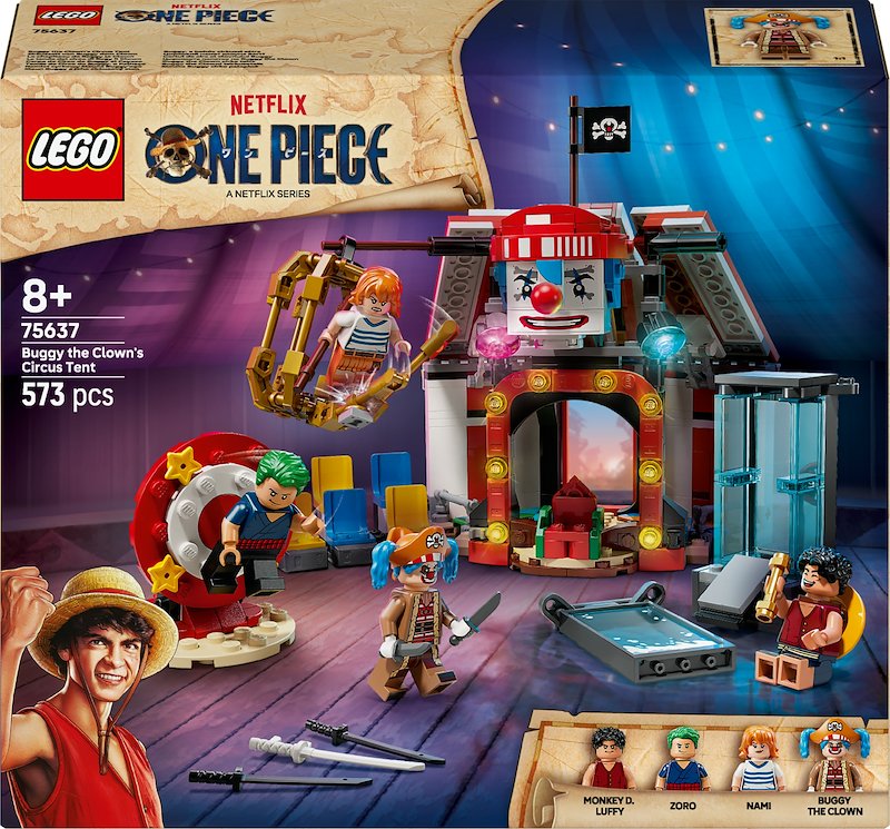 COSTRUZIONI LEGO ONE PIECE La tenda del circo di Bagy il Clown - 75637
