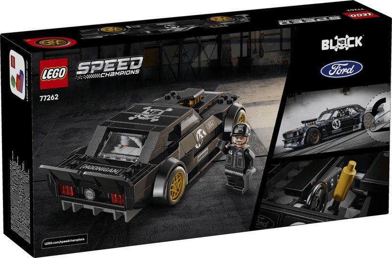 COSTRUZIONI LEGO Speed Champions Ford Mustang ‘65 Hoonicorn V1 di Ken Block - 77262