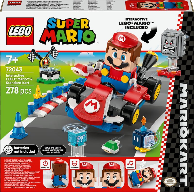 COSTRUZIONI LEGO Super Mario Kart™ – LEGO® Mario™ interattivo e Kart standard - 72043