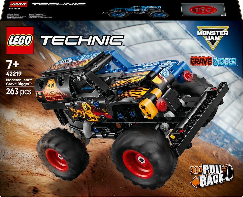 COSTRUZIONI LEGO Technic Monster Jam™ Grave Digger™ Fuoco e Ghiaccio - 42219